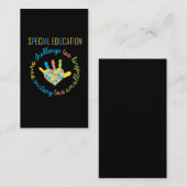 Carte De Visite Puzzle de la Sensibilisation sur l'autisme des ens (Devant / Derrière)