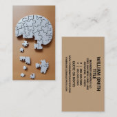 Carte De Visite Puzzle du cerveau (Devant / Derrière)