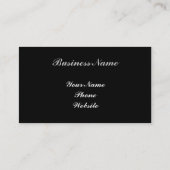 Carte De Visite Puzzle noir (Dos)