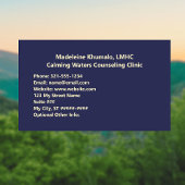 Carte De Visite Pychothérapeute ou conseiller Psychologue Montagne