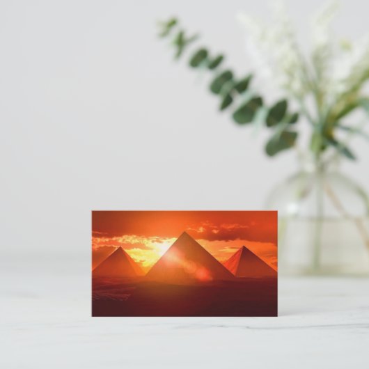 Carte De Visite Pyramide (Debout devant)