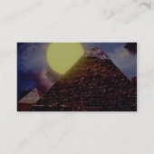 Carte De Visite Pyramide égyptienne avec le soleil à (Dos)