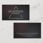 Carte De Visite Pyramide moderne d'Elegante (Devant / Derrière)