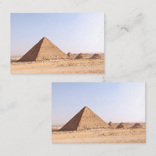 Carte De Visite Pyramides (Devant / Derrière)