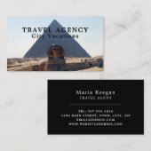 Carte De Visite Pyramides De Gizeh, Le Caire, Egypte, Agent De Voy (Devant / Derrière)