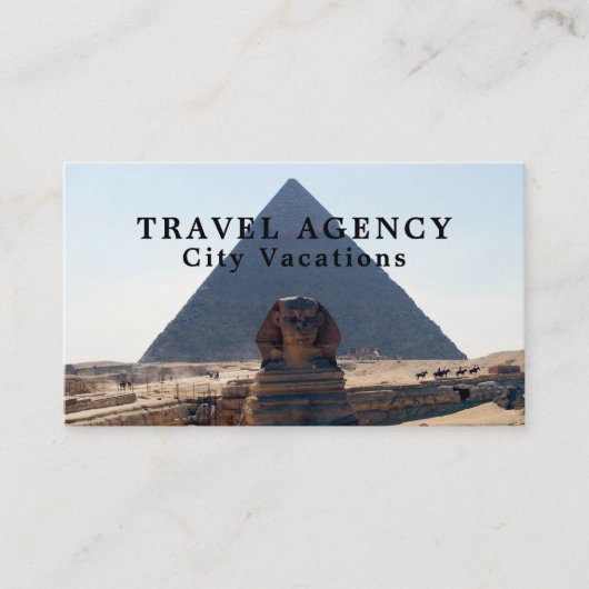 Carte De Visite Pyramides De Gizeh, Le Caire, Egypte, Agent De Voy (Devant)