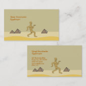 Carte De Visite Pyramides égyptiennes de maman de bande dessinée (Devant / Derrière)