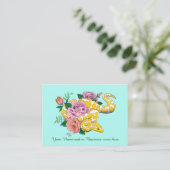 Carte De Visite Python albino (Debout devant)