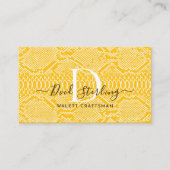 Carte de visite Python jaune (Devant)