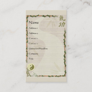 Carte De Visite QiGong