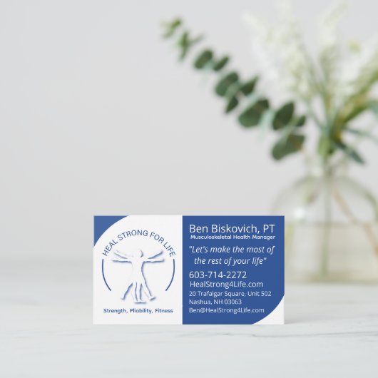 Carte de visite QR  (Debout devant)