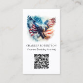 Carte De Visite *~* QR AP16 American Flag Bald Eagle - Photo (Devant)