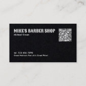 Carte De Visite QR Barber Premium (Dos)