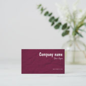 Carte de visite QR bordeaux pour Paper Creative St (Debout devant)