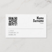 Carte de visite QR bordeaux pour Paper Creative St (Dos)