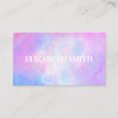 Carte de visite QR Code Abstrait Aquarelle Violett (Devant)
