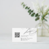 Carte De Visite QR code abstrait réseau moderne simple personnel (Debout devant)