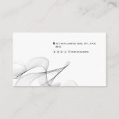 Carte De Visite QR code abstrait réseau moderne simple personnel (Dos)