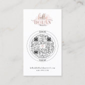 Carte De Visite QR Code Ajouter Un Logo Double Côté (Dos)