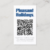 Carte De Visite QR Code Ajouter Un Logo Double Côté (Devant)