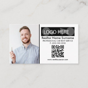 Carte De Visite Qr code Ajouter une photo Insérer un logo Louer un