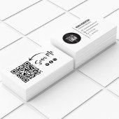 Carte De Visite QR Code Ajouter votre logo Médias sociaux