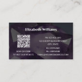 Carte De Visite QR Code Amethyst Gem Stone (Dos)