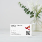 Carte de visite QR Code amusante pour gardien de c (Debout devant)