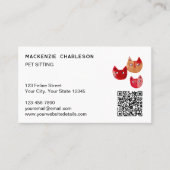 Carte de visite QR Code amusante pour gardien de c (Devant)