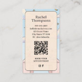 Carte de visite QR Code Artiste Ongles Tarot Paste (Dos)