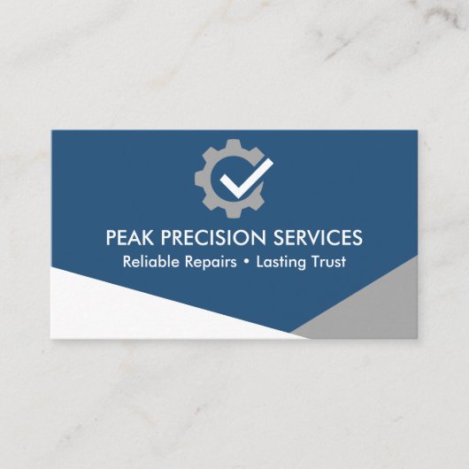 Carte De Visite QR Code Auto Mechanic Service Repair Professional  (Devant)