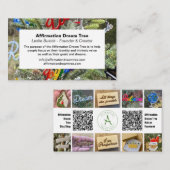 Carte de visite QR Code avec collage de photos (Devant / Derrière)