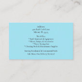 Carte De Visite QR Code Blue Swimming Pool Water Pool Contractor   (Dos)