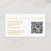 Carte De Visite QR Code Blush Gold (Dos)