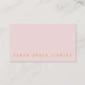 Carte De Visite QR Code Blush Gold (Devant)