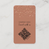 Carte De Visite QR Code Boho Se Connecter Avec Nous (Devant)