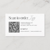 Carte de visite QR Code Bougie Moderne (Dos)