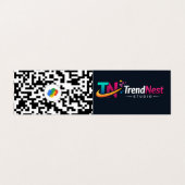 Carte De Visite QR code Business Card  (Extérieur déplié)