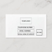 Carte De Visite QR Code Business Card (Dos)