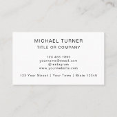 Carte De Visite QR Code Business Logo Modern Professional (Dos)