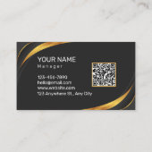 Carte De Visite QR Code Business Logo Moderne (Dos)