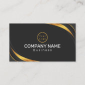 Carte De Visite QR Code Business Logo Moderne (Devant)