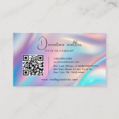 Carte De Visite QR Code Business Logo opal pierre (Devant)