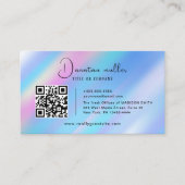Carte De Visite QR Code Business Logo opal pierre (Devant)