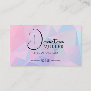 Carte De Visite QR Code Business Logo opal pierre