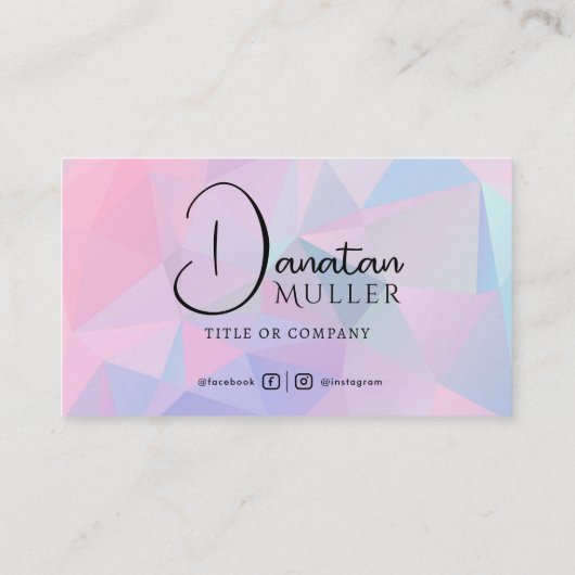 Carte De Visite QR Code Business Logo opal pierre (Dos)
