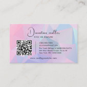 Carte De Visite QR Code Business Logo opal pierre (Devant)