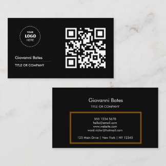 Carte De Visite QR Code Business Logo Professionnel