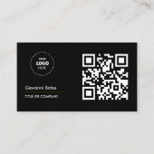 Carte De Visite QR Code Business Logo Professionnel (Devant)
