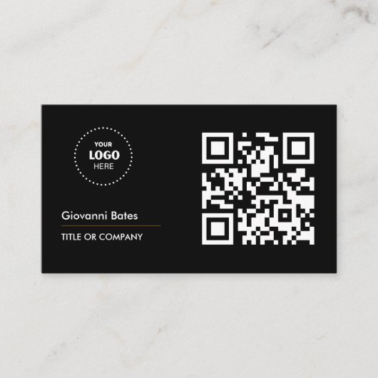 Carte De Visite QR Code Business Logo Professionnel (Devant)